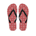 Xmas Nordic Knitted Pattern Print Flip Flops