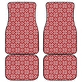 Xmas Nordic Knitted Pattern Print Front and Back Car Floor Mats