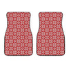 Xmas Nordic Knitted Pattern Print Front Car Floor Mats