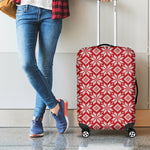Xmas Nordic Knitted Pattern Print Luggage Cover
