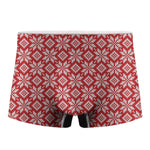 Xmas Nordic Knitted Pattern Print Men's Boxer Briefs