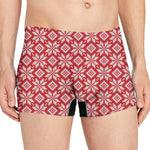 Xmas Nordic Knitted Pattern Print Men's Boxer Briefs