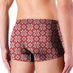 Xmas Nordic Knitted Pattern Print Men's Boxer Briefs