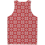 Xmas Nordic Knitted Pattern Print Men's Tank Top