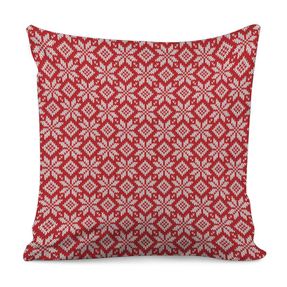 Xmas Nordic Knitted Pattern Print Pillow Cover
