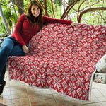 Xmas Nordic Knitted Pattern Print Quilt