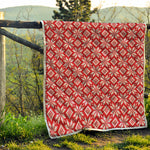 Xmas Nordic Knitted Pattern Print Quilt