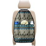 Xmas Penguin Pattern Print Car Seat Organizers