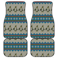 Xmas Penguin Pattern Print Front and Back Car Floor Mats