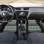 Xmas Penguin Pattern Print Front and Back Car Floor Mats