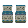 Xmas Penguin Pattern Print Front Car Floor Mats