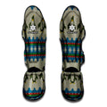 Xmas Penguin Pattern Print Muay Thai Shin Guards