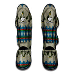 Xmas Penguin Pattern Print Muay Thai Shin Guard