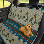 Xmas Penguin Pattern Print Pet Car Back Seat Cover