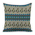 Xmas Penguin Pattern Print Pillow Cover