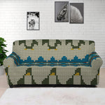 Xmas Penguin Pattern Print Sofa Cover