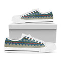 Xmas Penguin Pattern Print White Low Top Sneakers