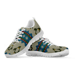 Xmas Penguin Pattern Print White Sneakers