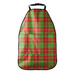 Xmas Plaid Pattern Print Car Seat Organizers