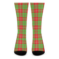 Xmas Plaid Pattern Print Crew Socks