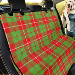 Xmas Plaid Pattern Print Pet Car Back Seat Cover