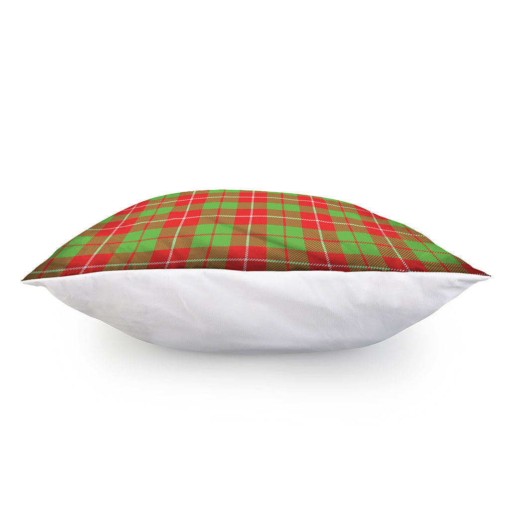 Xmas Plaid Pattern Print Pillow Cover