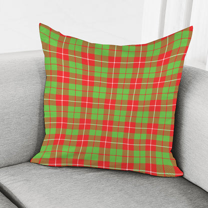 Xmas Plaid Pattern Print Pillow Cover