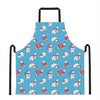 Xmas Polar Bear Pattern Print Apron