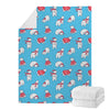 Xmas Polar Bear Pattern Print Blanket