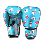 Xmas Polar Bear Pattern Print Boxing Gloves