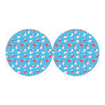 Xmas Polar Bear Pattern Print Car Coasters