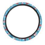 Xmas Polar Bear Pattern Print Car Steering Wheel Cover