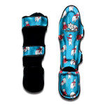 Xmas Polar Bear Pattern Print Muay Thai Shin Guard