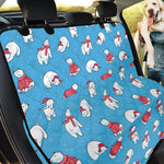 Xmas Polar Bear Pattern Print Pet Car Back Seat Cover