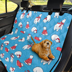 Xmas Polar Bear Pattern Print Pet Car Back Seat Cover