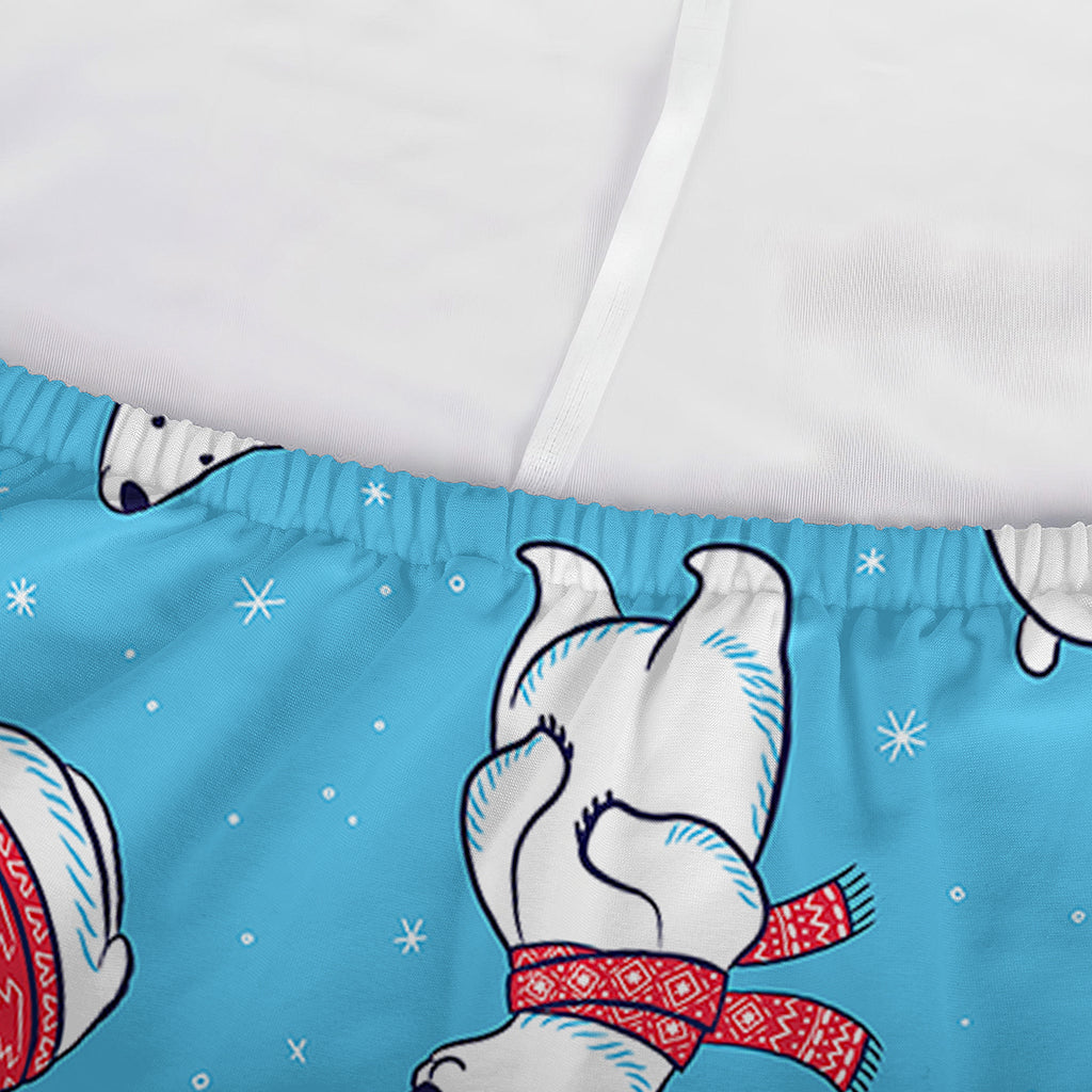 Xmas Polar Bear Pattern Print Sofa Cover