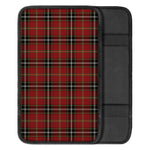 Xmas Scottish Tartan Pattern Print Car Center Console Cover