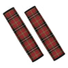 Xmas Scottish Tartan Pattern Print Car Seat Belt Covers