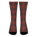 Xmas Scottish Tartan Pattern Print Crew Socks