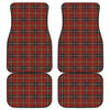 Xmas Scottish Tartan Pattern Print Front and Back Car Floor Mats