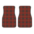 Xmas Scottish Tartan Pattern Print Front Car Floor Mats