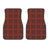 Xmas Scottish Tartan Pattern Print Front Car Floor Mats