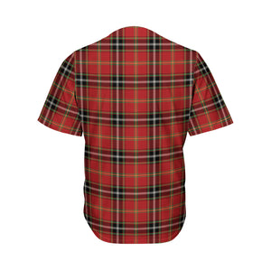 Xmas Scottish Tartan Pattern Print Men's Baseball Jersey