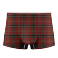 Xmas Scottish Tartan Pattern Print Men's Boxer Briefs