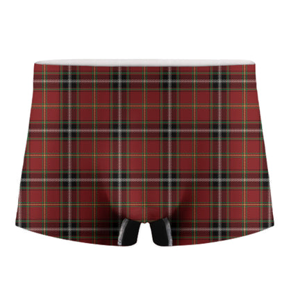 Xmas Scottish Tartan Pattern Print Men's Boxer Briefs