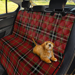 Xmas Scottish Tartan Pattern Print Pet Car Back Seat Cover