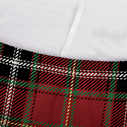 Xmas Scottish Tartan Pattern Print Sofa Cover