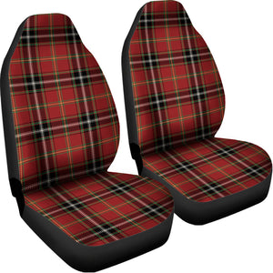 Xmas Scottish Tartan Pattern Print Universal Fit Car Seat Covers