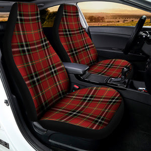 Xmas Scottish Tartan Pattern Print Universal Fit Car Seat Covers