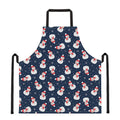 Xmas Snowman Pattern Print Apron